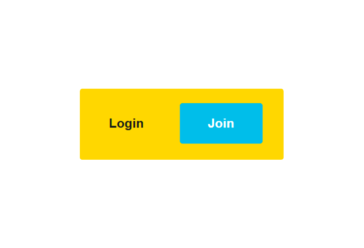 Login and registration buttons