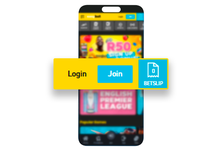 Login and registration button