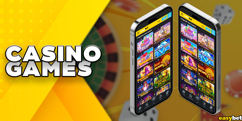 Casino games in the app