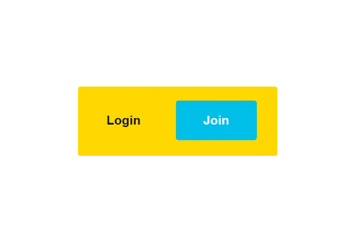 Login and registration buttons