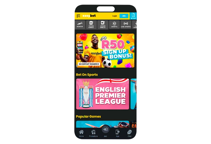 Opening the app on your mobile device
