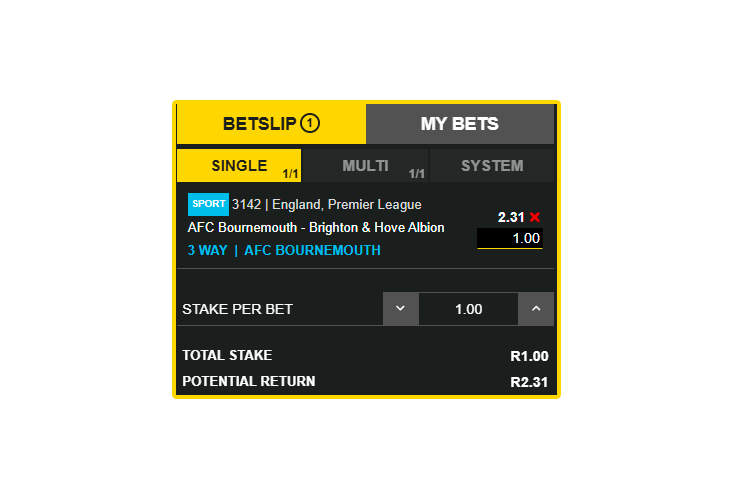 Making a certain bet