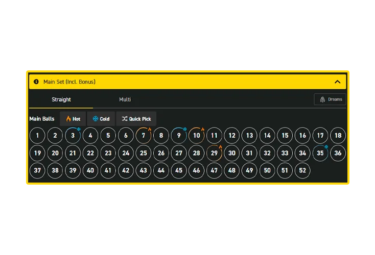 Number selection