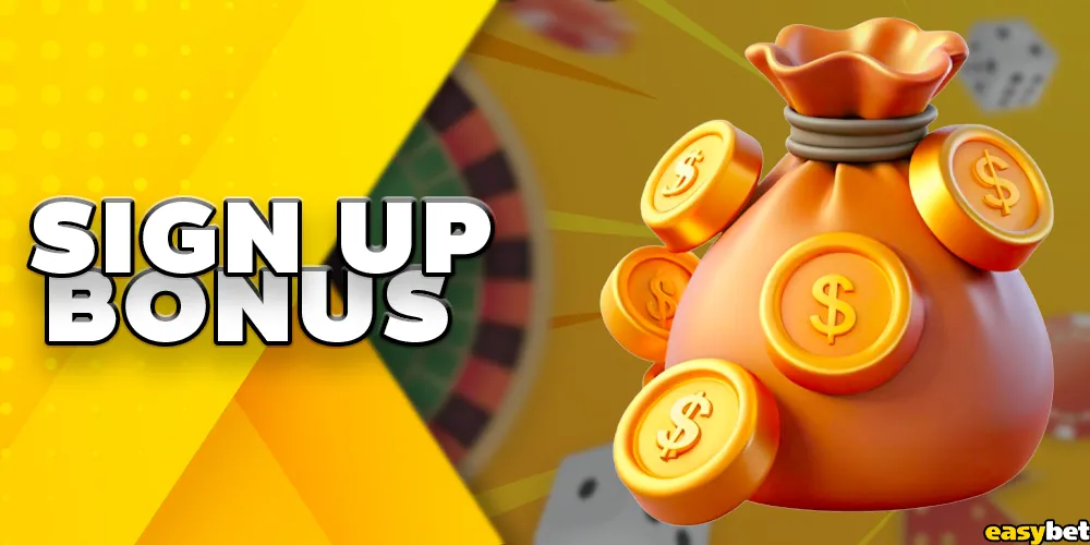 Bonuses for registering after creating an account